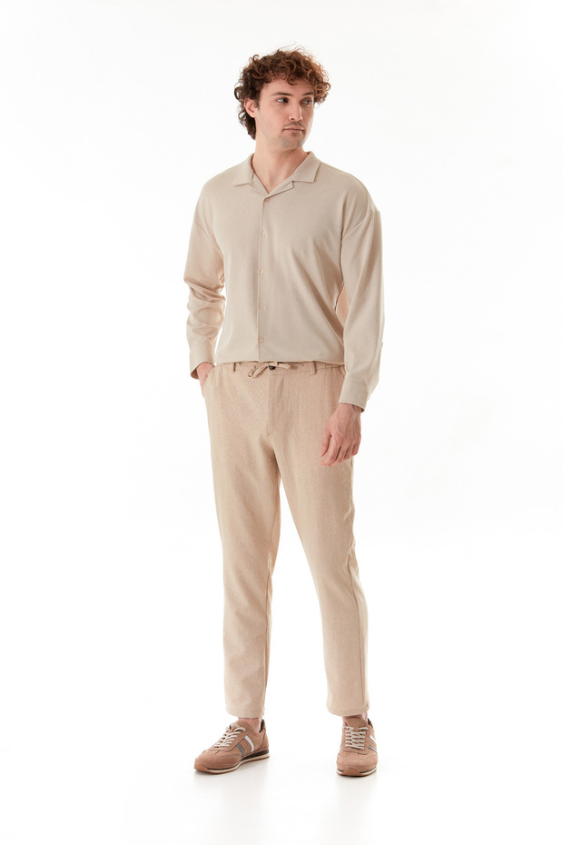 Joggerhose mit Spitzenbund - 2