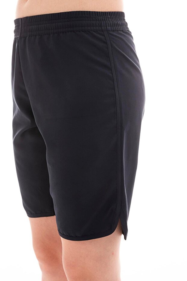 Kadın Basic Siyah Uzun Boy Mayo Deniz Şortu - 8