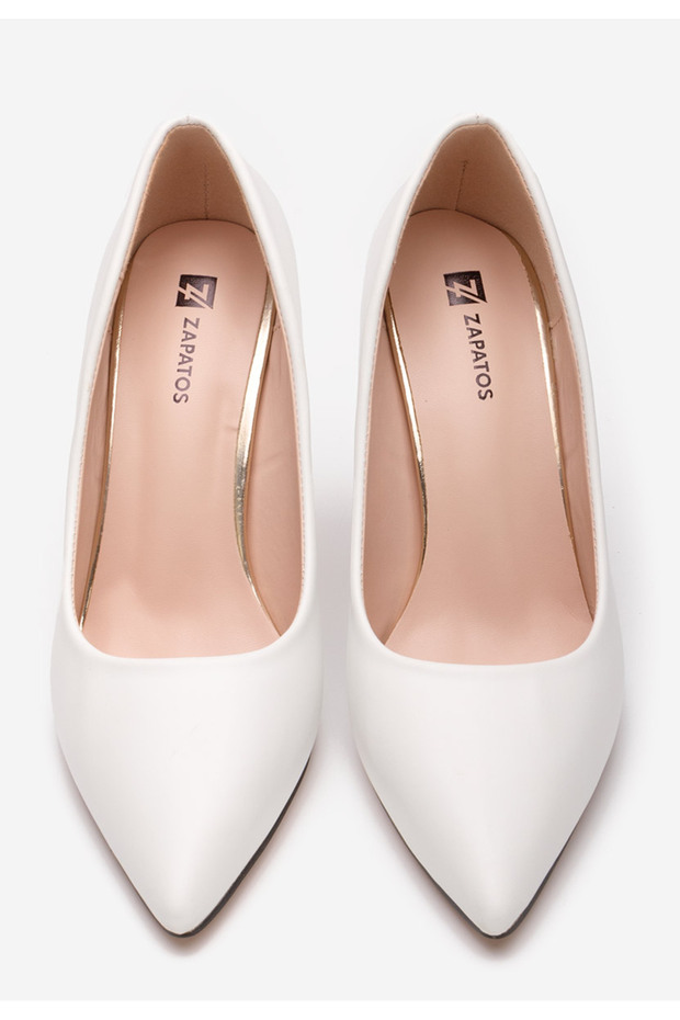 Bílé lodičky do špičky Donia - 6