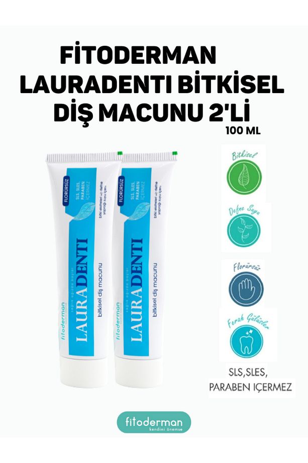 Lauradenti Beyazlatıcı Florürsüz Diş Macunu 100 ml X 2 Adet - 1