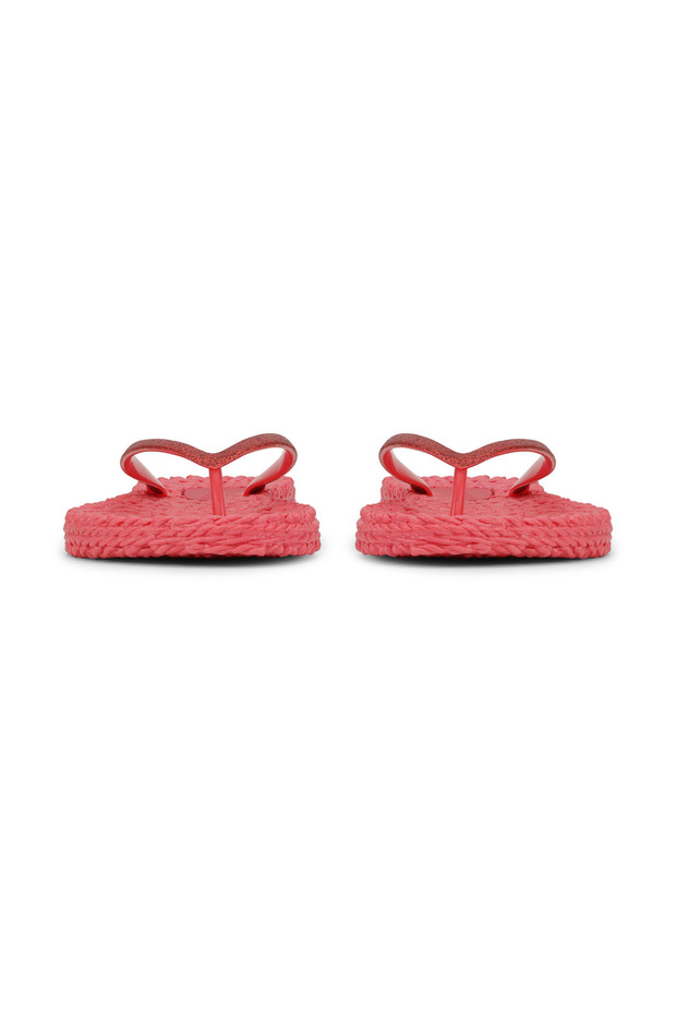 Raspberry Cheerful01 - Pembe Simli Parmak Arası Terlik - 3