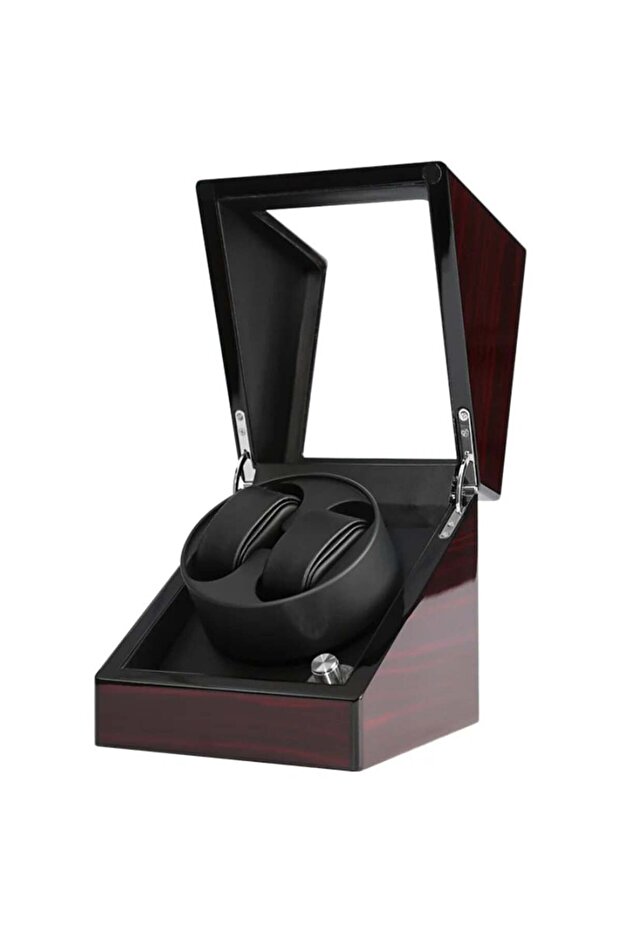 Watch Winder 2, 4 Προγράμματα, Μαύρο Μαόνι - 1