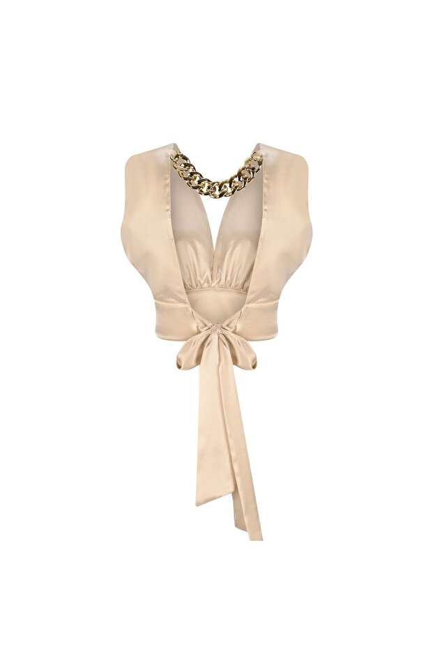 Party Chic İpek Bluz - 3
