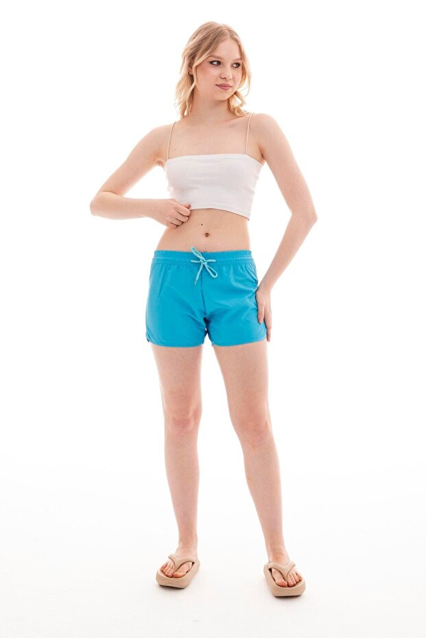 Kadın Basic Mini Boy Mayo Deniz Şortu Mayo Deniz Şortu - 3