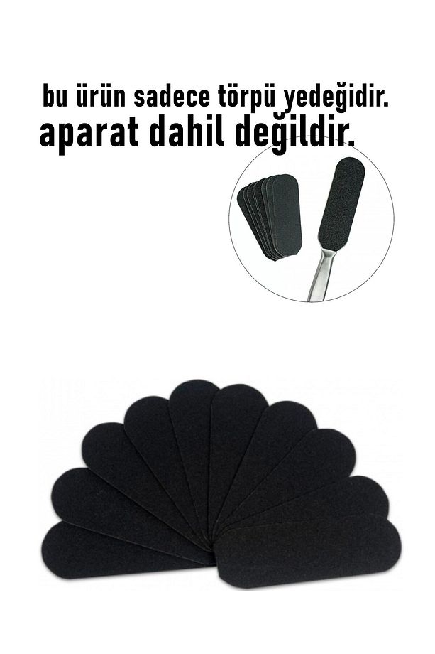 Ayak Törpü Yedeği Yapışkanlı Törpü Zımparası Pedikür Törpü Yedeği 10 ADET 716031 - 2