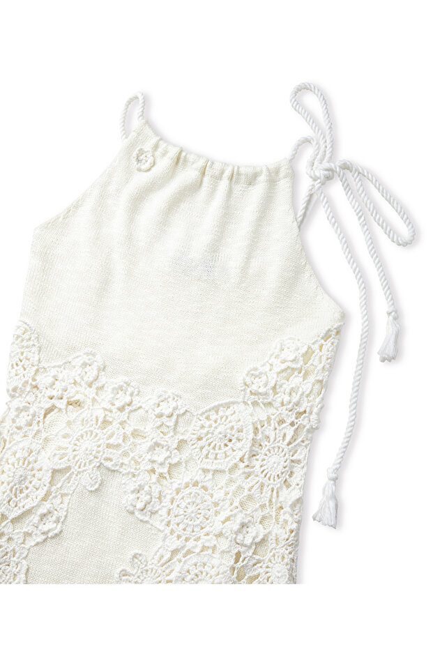 Kroşe mix elbise - 4