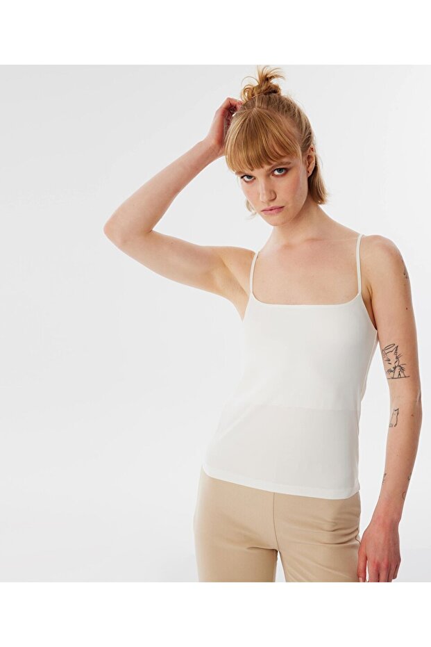 Askılı basıc t-shırt - 1