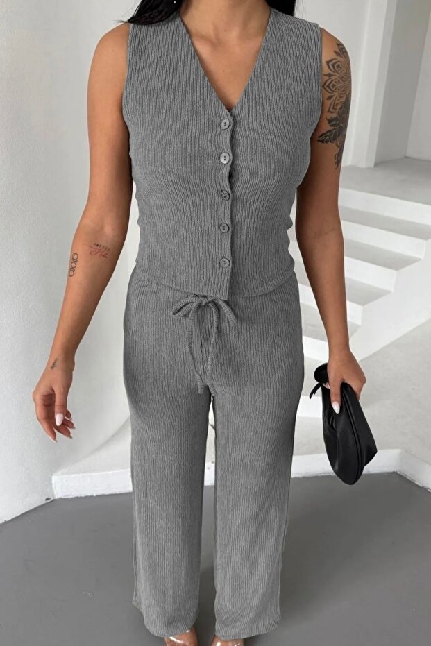 سترة Bürümcük - طقم بنطلون مكون من قطعتين BC4406 - 3