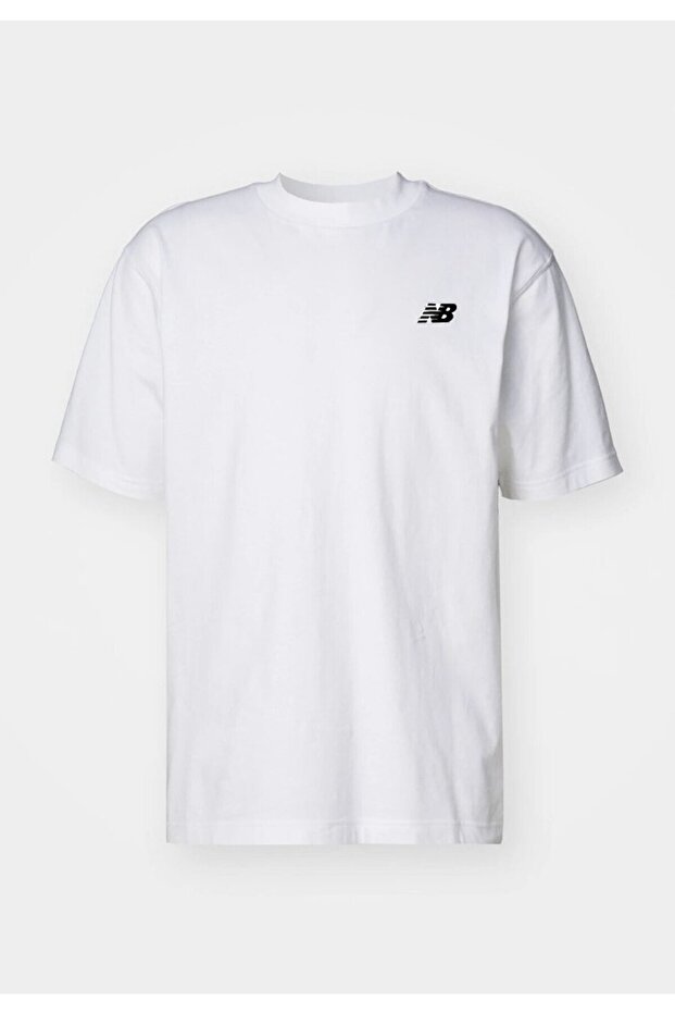 Nb Classic Basic Logo Erkek Beyaz Tshirt - 3