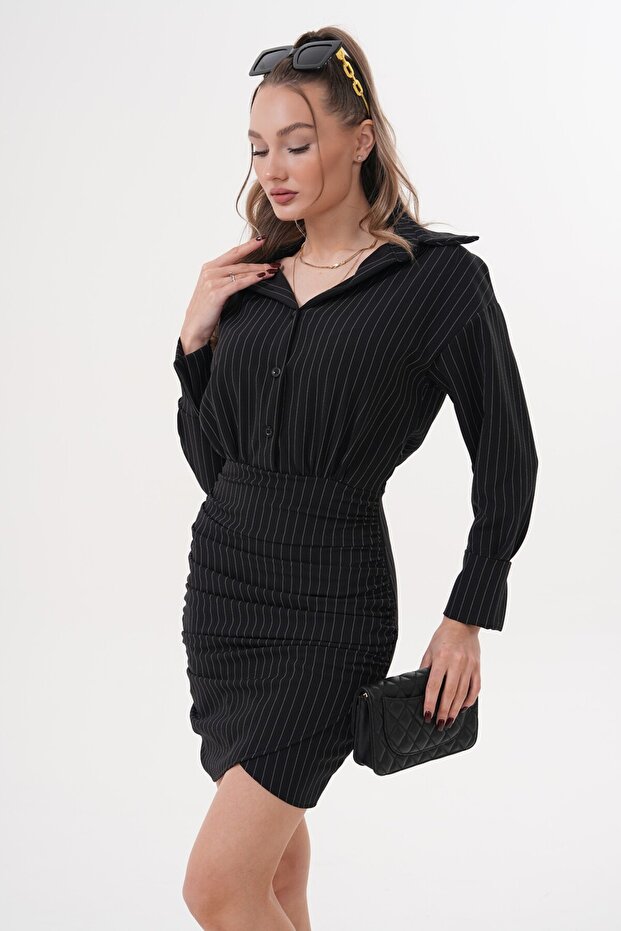 Dabil Gömlek Elbise - 4