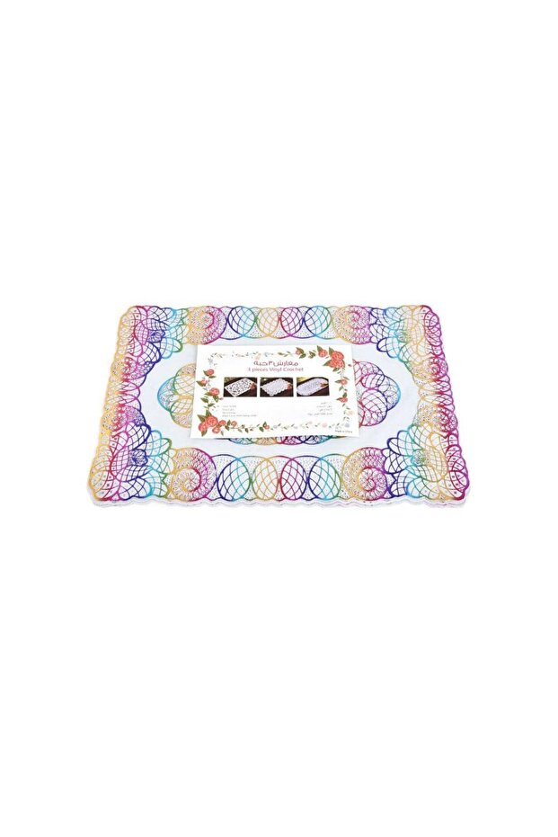 مفارش طاولة بلاستيك 3قطع - 2