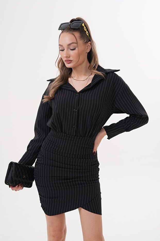 Dabil Gömlek Elbise - 7