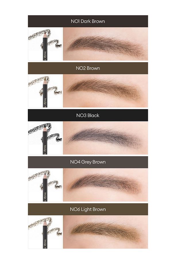 Bulaşmayan Kalıcı Doğal Kaş Kalemi Smudge Proof Wood Brow No.5 (LİGHT BROWN) - 4