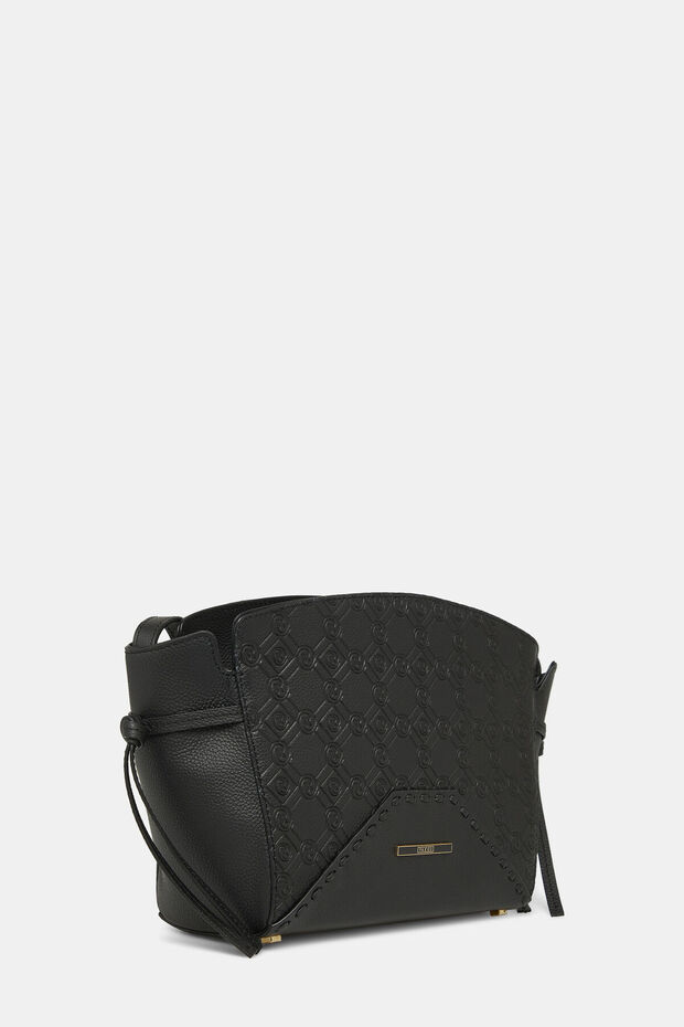 SİYAH MONOGRAM DERİ ÇANTA - 3