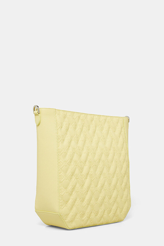 SARI MONOGRAM DERİ ÇANTA - 3