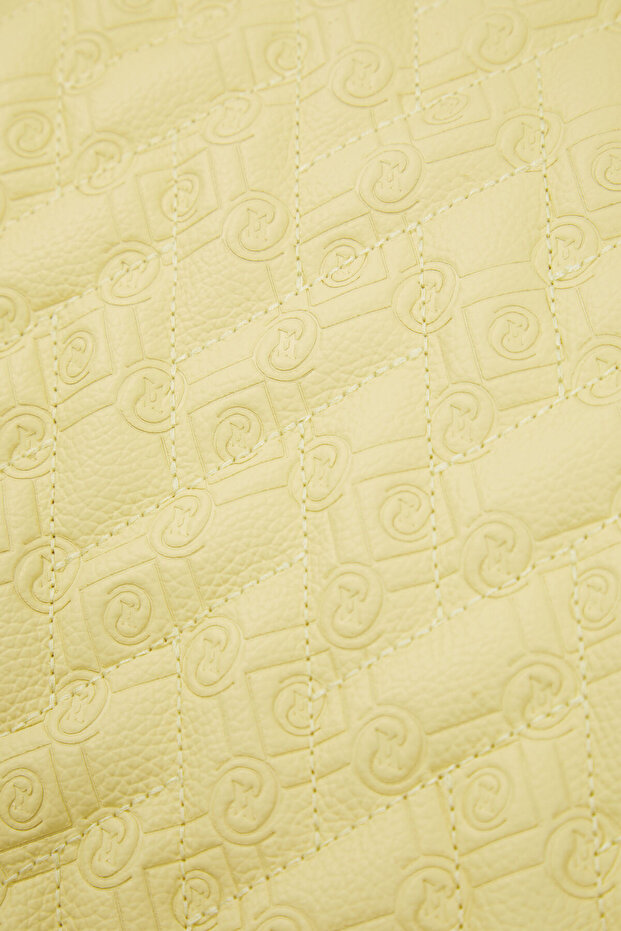 SARI MONOGRAM DERİ ÇANTA - 7