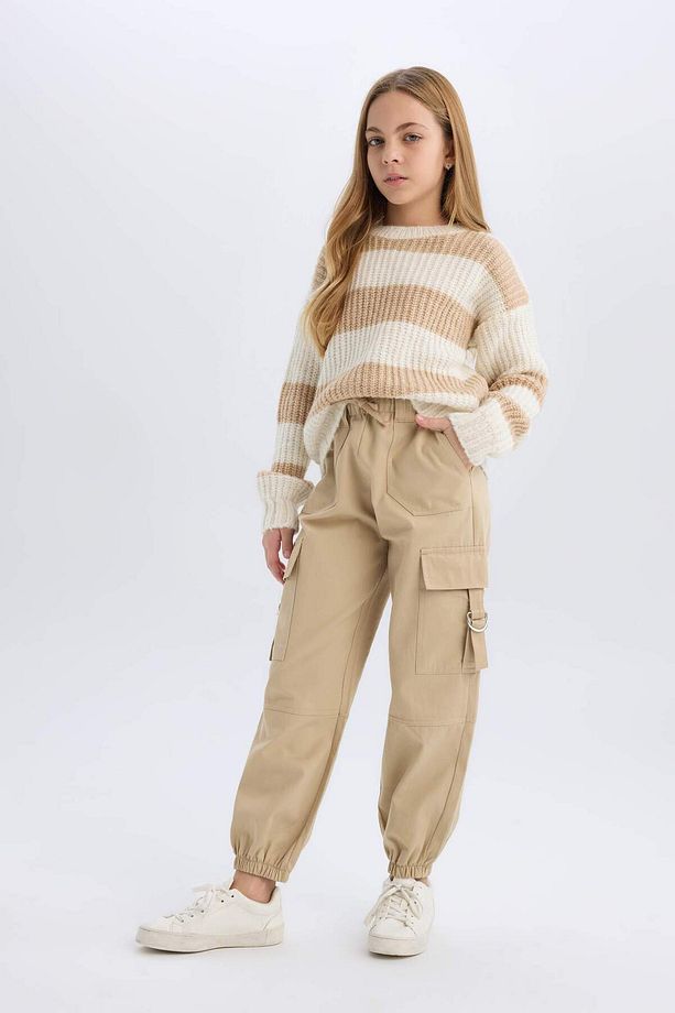 Bej Kız Çocuk Kumaş Pantolon D7608a8/bg739 - 1