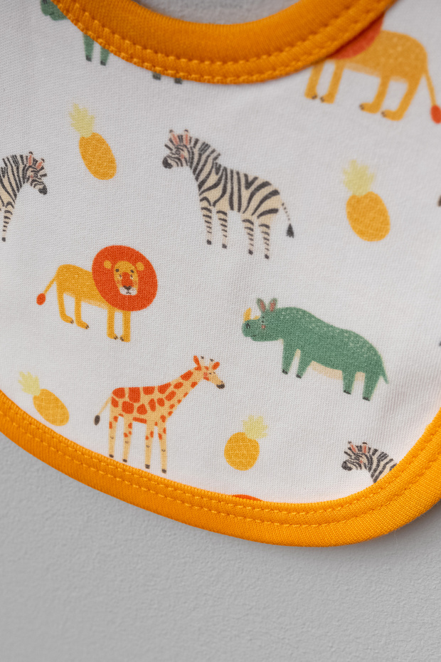 5parça Sevimli Hayvanlar Desemli Yenidoğan Seti - 3