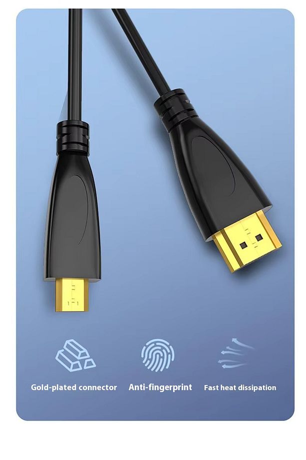 3 Metre 3mt Micro Hdmi To Hdmi Çevirici Mikro Dönüştürücü Adaptör Tv Kablosu Tablet/Laptop Cabble - 4