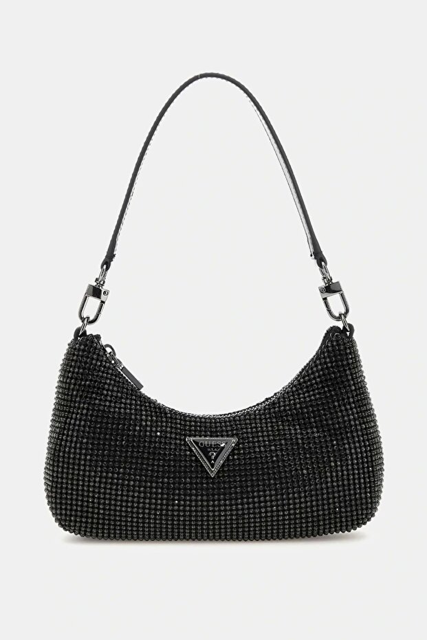 ZALINA MINI TOP ZIP SHLDR BAG Kadın Siyah Omuz Çantası HWRB9350720-BLA - 1