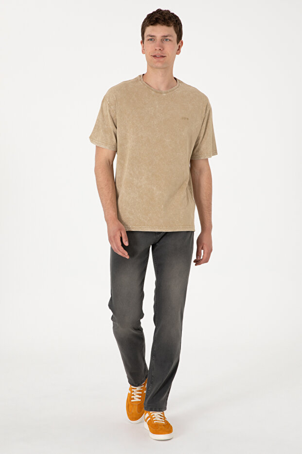 Men's Light Khaki Jean Trousers 50298550-Vr183