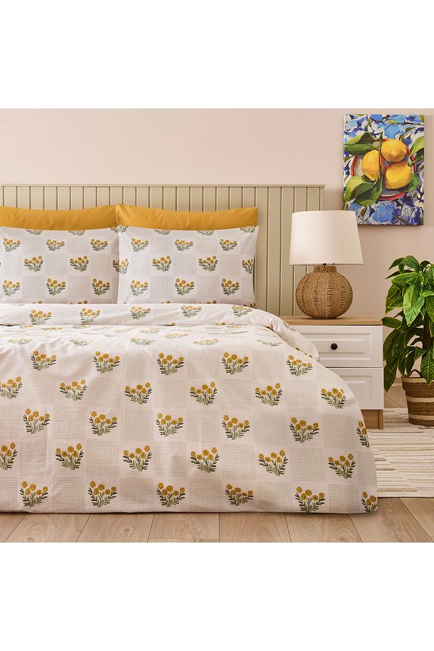 Soft Folky Çift Kişilik Nevresim Takımı - Beyaz - 1