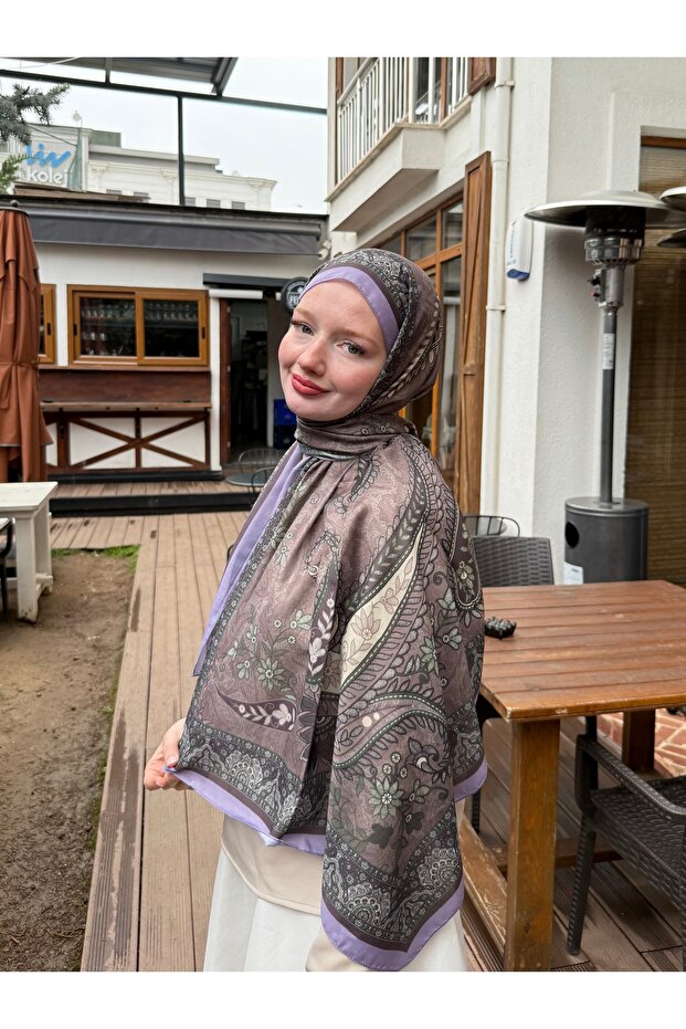 شال بنمط عرقي من سلسلة مودال الناعمة - 2