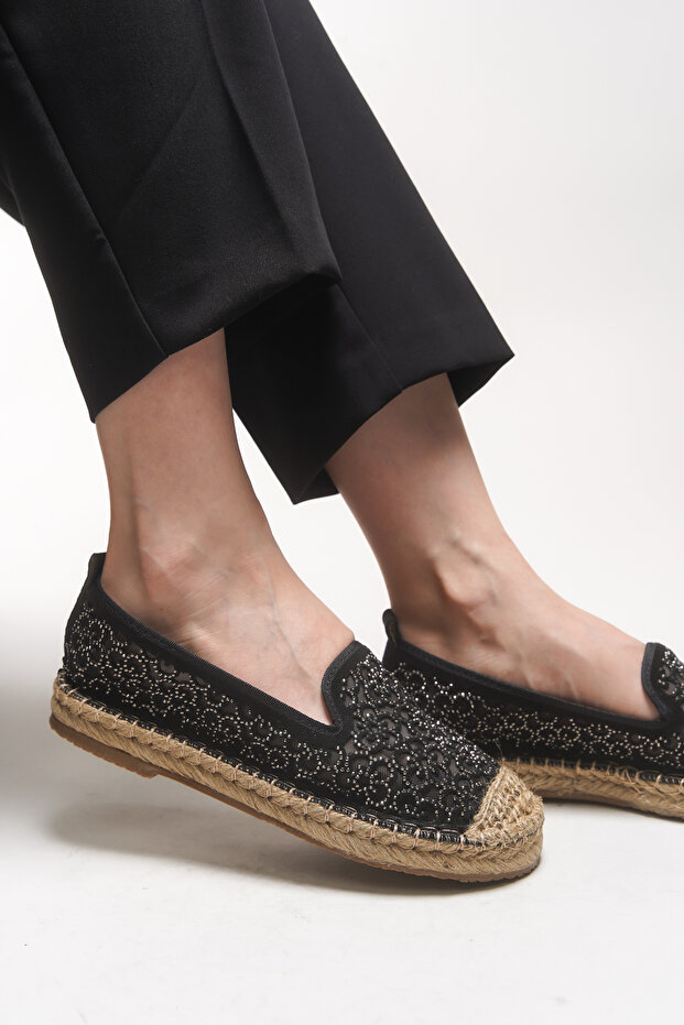 Jehyeth Kadın Espadril 00128 Siyah - 5