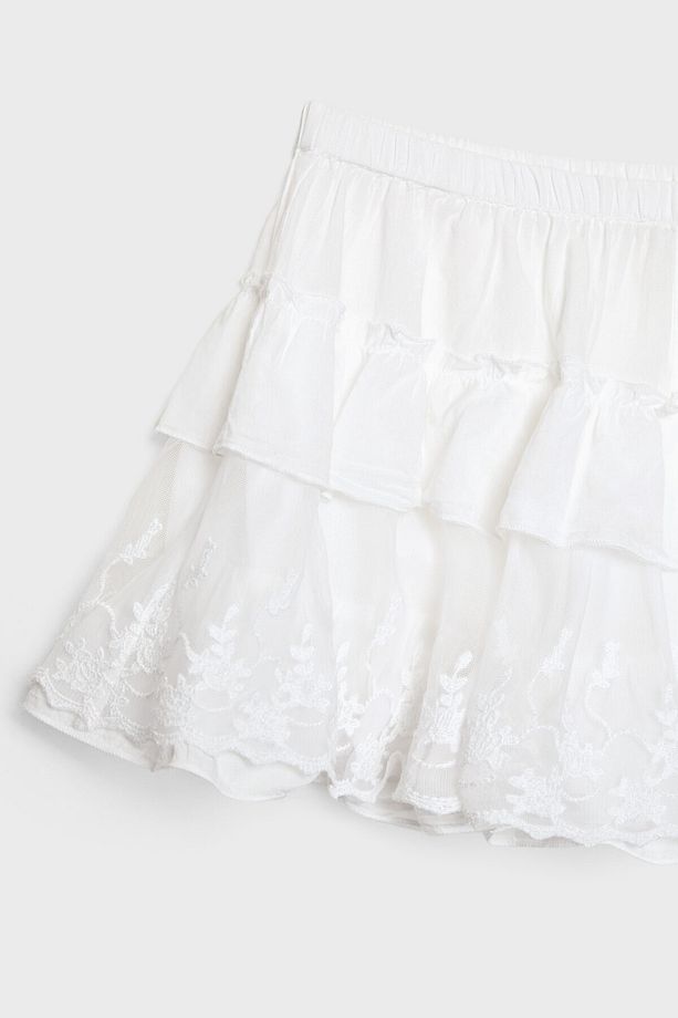 Fırfırlı Etek Pantolon - 7