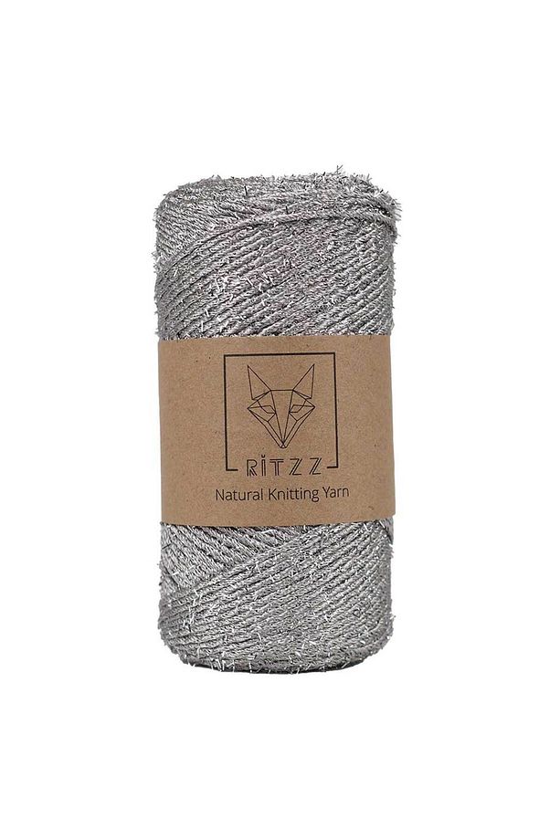 Konfeti Simli Polyester Makrome ip Gümüş - 1