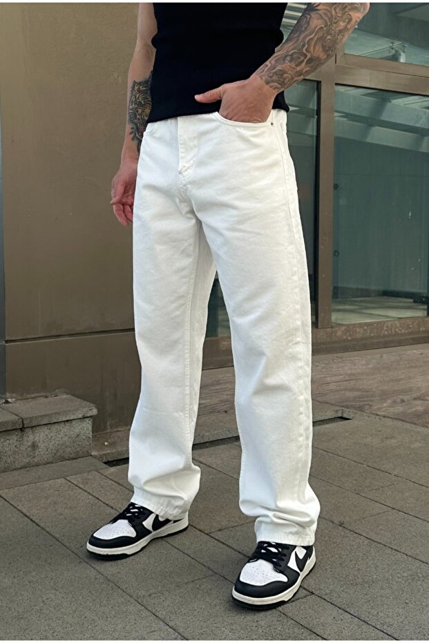 Basic Baggy Pantolon - 3