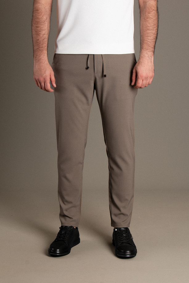 ERKEK HAKİ İPLİ JOGGER PANTOLON - 3