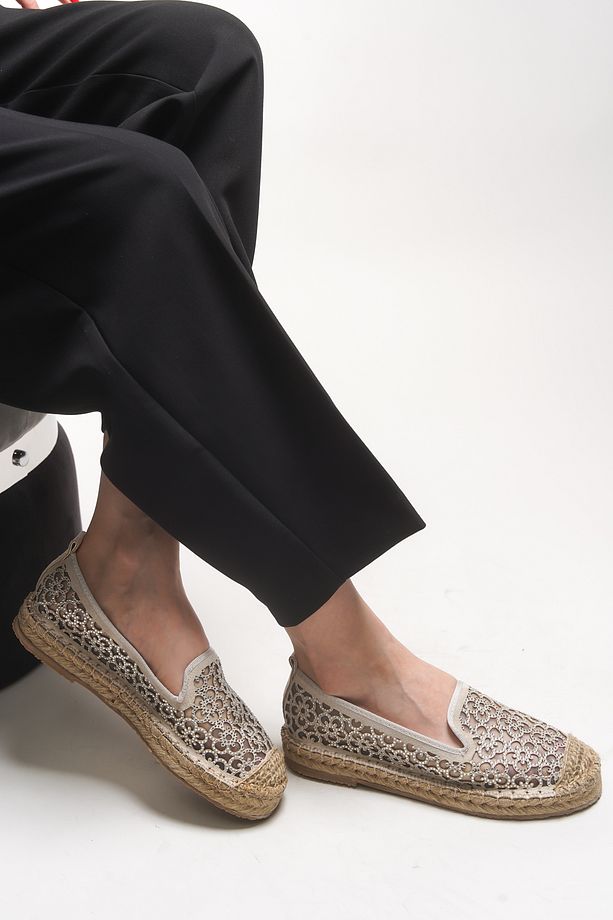 Jehyeth Kadın Espadril 00128 Bej - 2