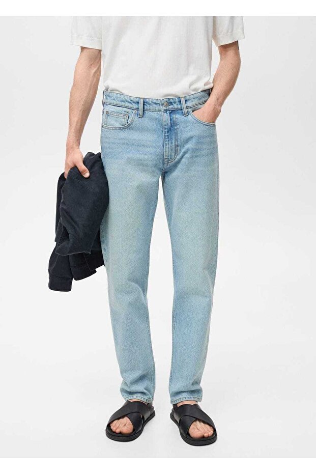 Regular kesim Bob jean pantolon - 1