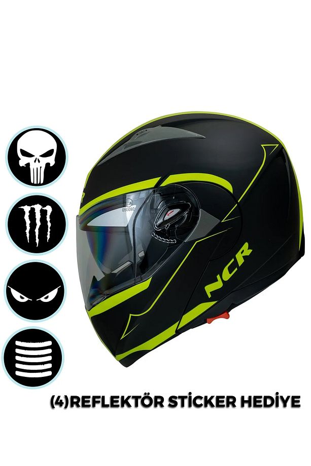 Çene Açılır Kask Ece Belgeli - 1