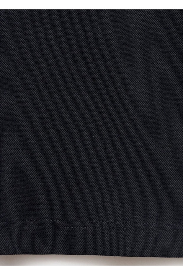 Pamuklu pike polo gömlek - 7