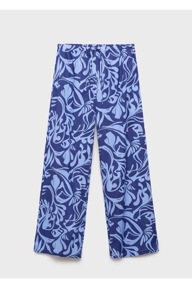 Δίχρωμο βαμβακερό παντελόνι - 3