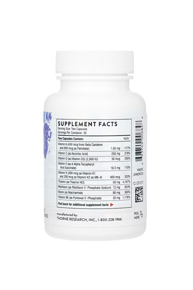Basic Nutrients 2/Day - Comprehensive Daily Multivitamin with Optimal Bioavailability - 60 Capsules - 2
