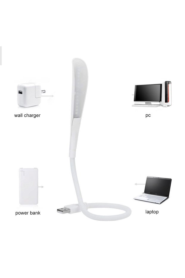 Flexible 3 Level Touch USB Led Desk Study Book Reading Lamp Pc Night Light with USB Port