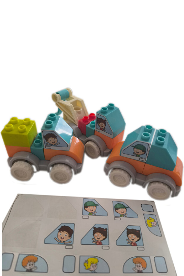 Legoduplouyumlu 3 Adet Eğitici Arabalar - 4