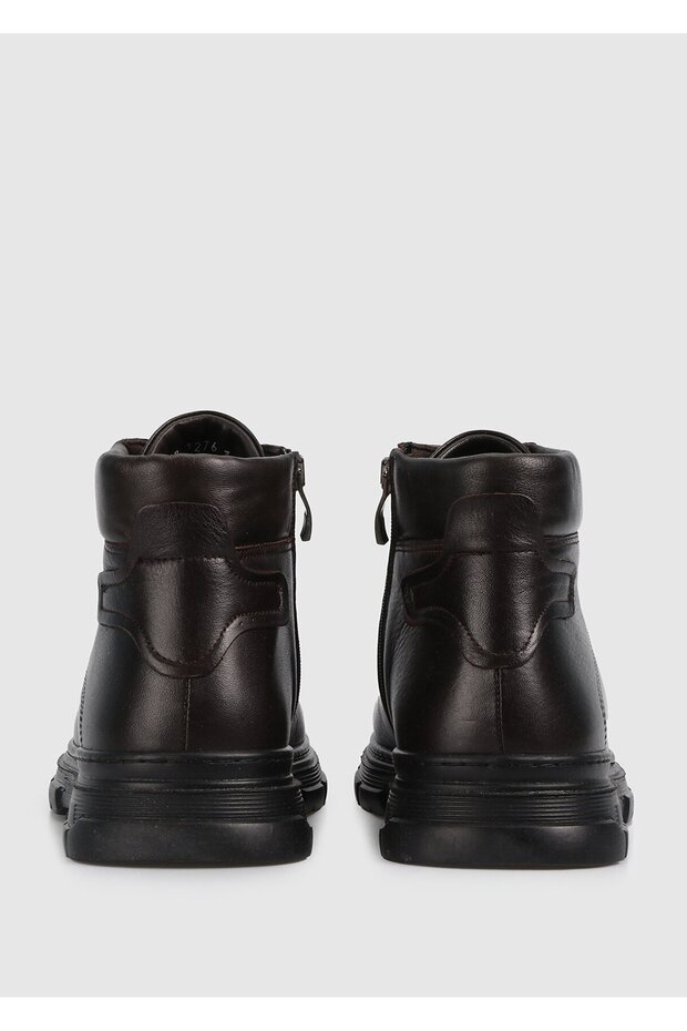 Siyah Deri Erkek Bot - 4