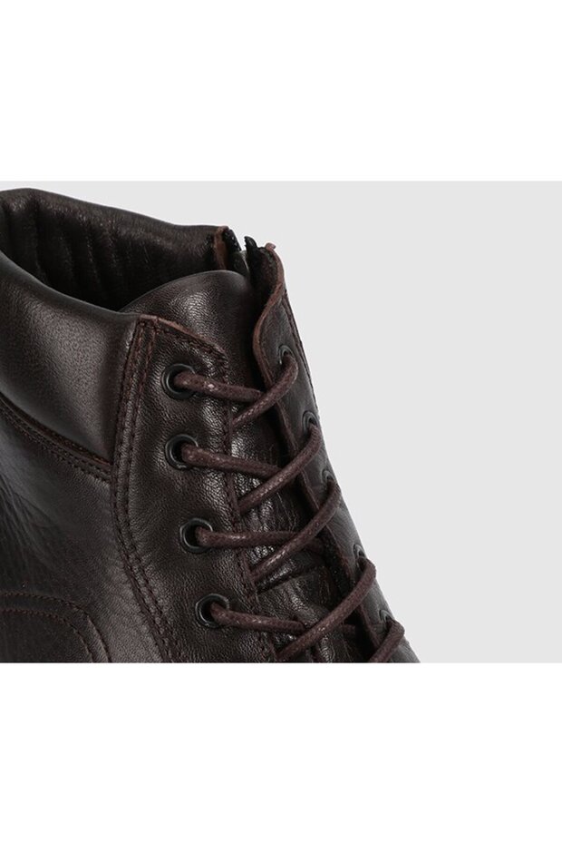 Siyah Deri Erkek Bot - 5