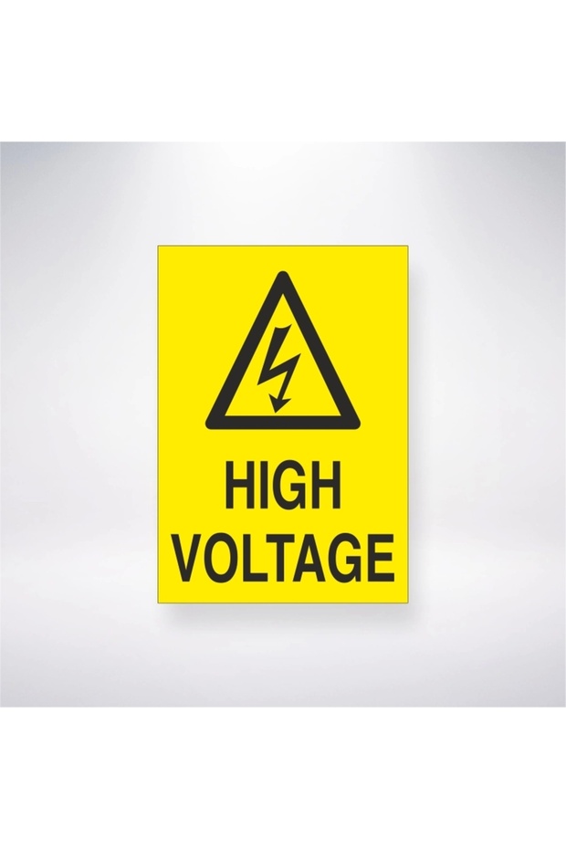 High Voltage Sticker 20X28 cm