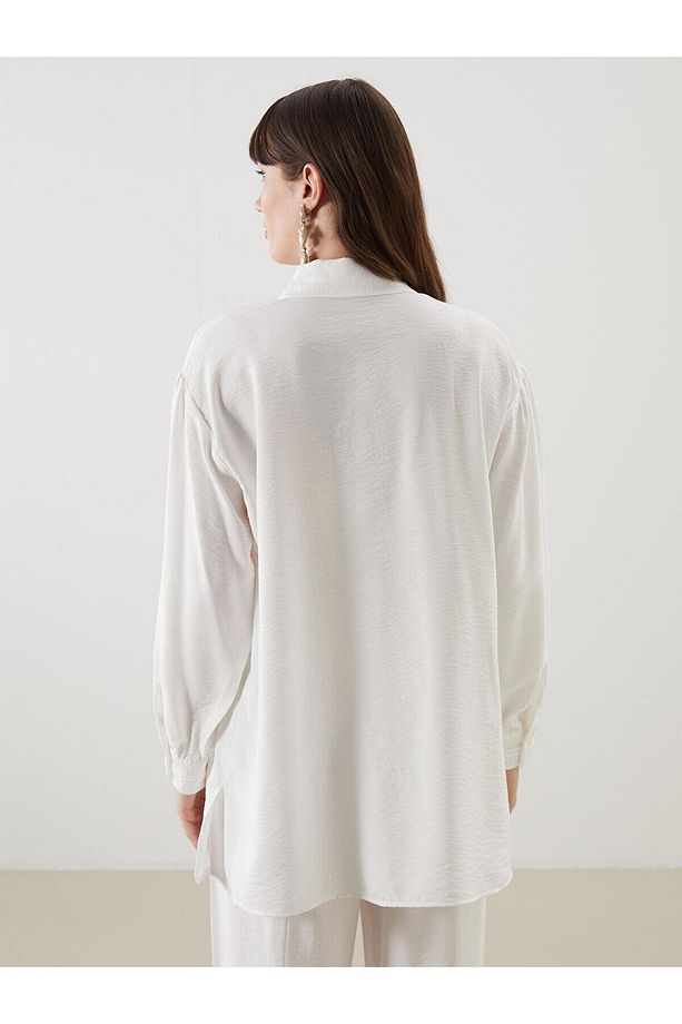 LCW Modest Oversize Kadın Gömlek Tunik (S5) - 4