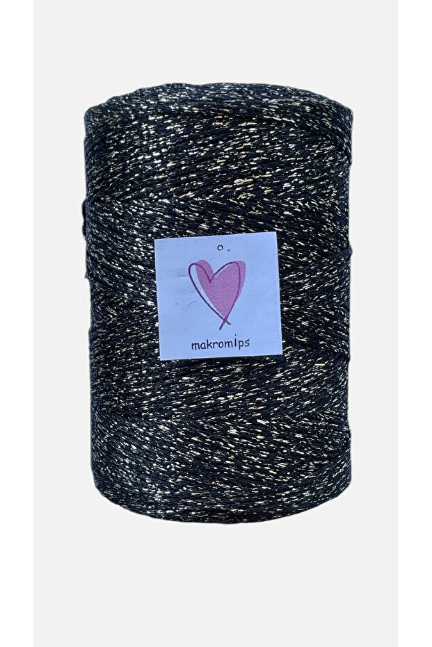 SİMLİ POLYESTER MAKROME İPİ PARLAK ABİYE ŞIK IŞILTI (1 mm200gr220 m) SUPLA ÇANTA HOBİ EL ÖRGÜ - 2