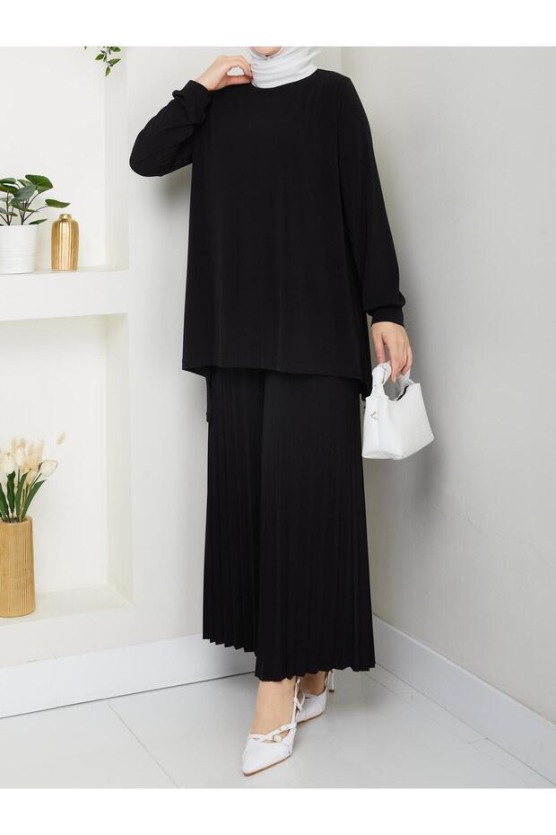 طقم بنطلون ساندي مطوي - 2