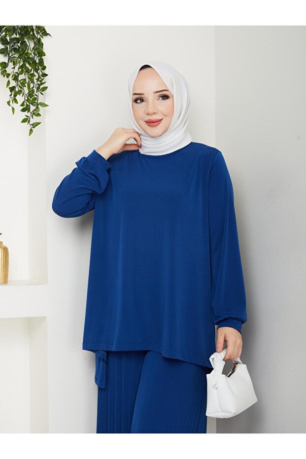 طقم بنطلون ساندي مطوي - 4