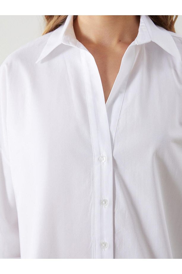 XSIDE Oversize Poplin Kadın Gömlek (S5) - 3