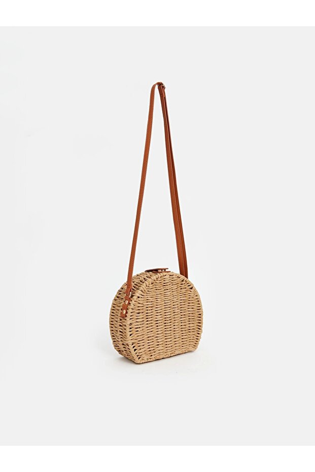 Lcw Accessories Brown Women's Straw Shoulder Bag