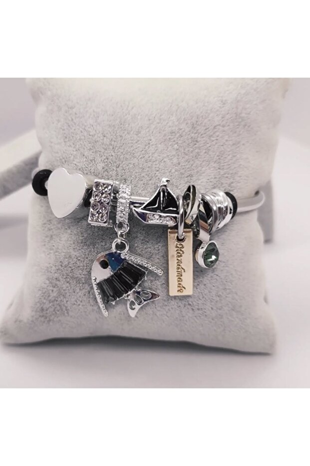 Steel Charm Bracelet
